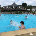 Swimming pool at campsite