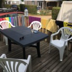 View from our deck. Nice to have easy parking for both car and trailer.