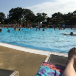 Swimming pool at campsite