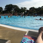 Swimming pool at campsite