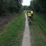Cycle track from campsite to Carnac