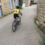 Nate cycling through Plouharnel