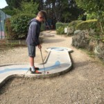Tim at crazy golf
