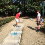 Eric playing crazy golf