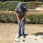 Rose playing crazy golf