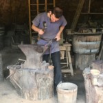 Blacksmith hard at work