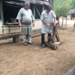 Twisting fibres into rope